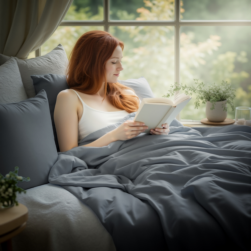 600 Thread Count - Cotton Sateen Duvet Cover