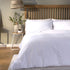 White Cotton Percale Flat Sheet - King — Cuddledown