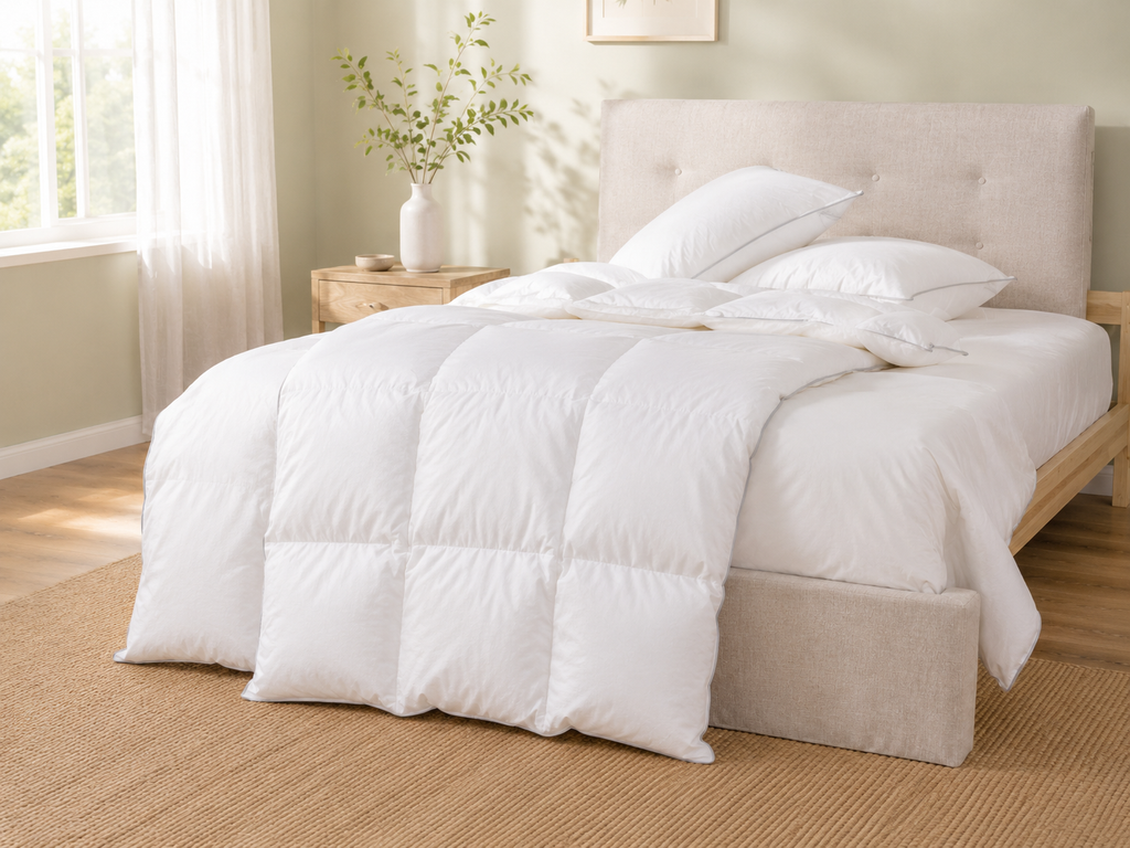 100% Siberian Goose Down All Seasons Duvet 4.5 + 9 Tog Combination